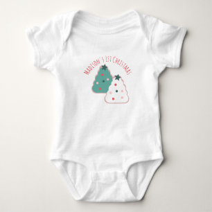 Body Cookies de Noël pour Bébé, Sapin de Noël Festif