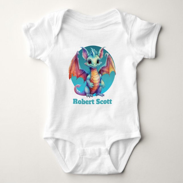 Body cool dragon unisex ajouter nom (Devant)