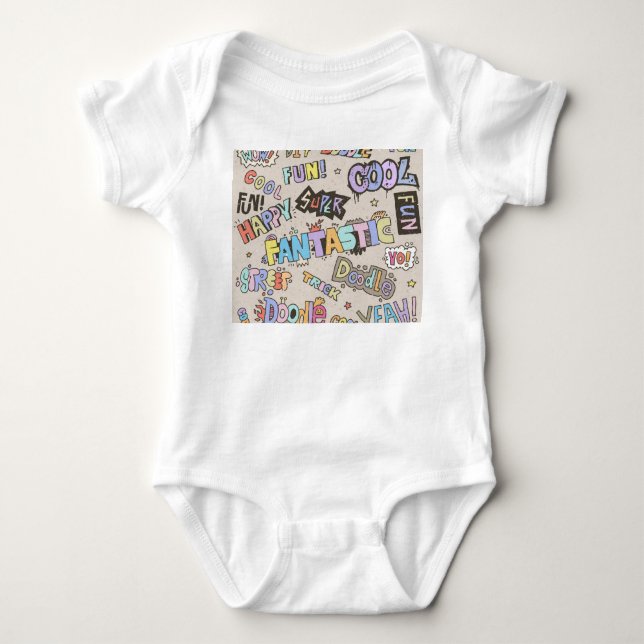 Body Cool Fun Doodle Lettres Vintage (Devant)