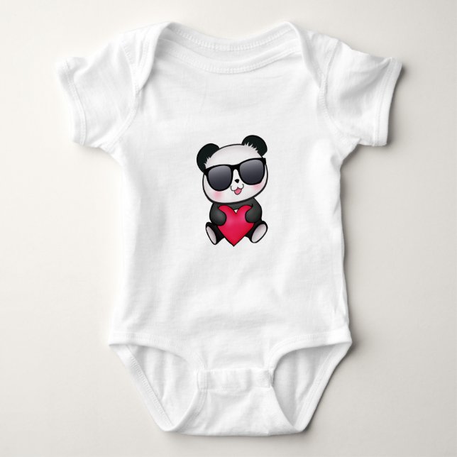 Body Cool Panda Bear Lunettes de soleil Saint Valentin  (Devant)
