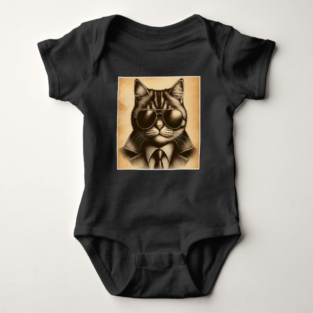 Body Cool Retro Chat en Lunettes de soleil Aviator, Sep (Devant)