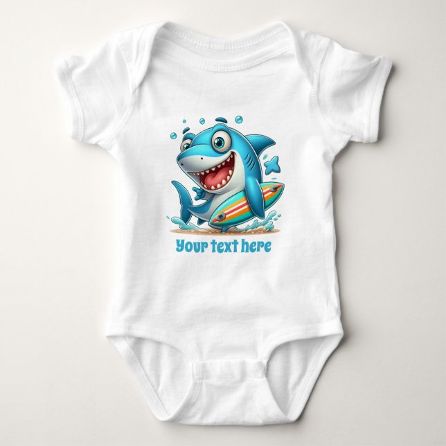 Body Cool unisex beach ajouter texte requin océanique (Devant)