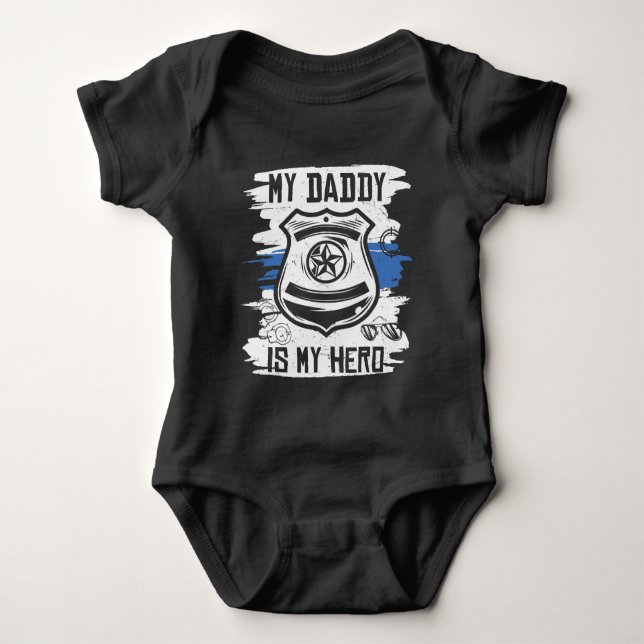 Body cool unisex enfants Police Papa Hero (Devant)