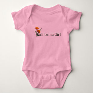 Body Coquelicots de Californie 2 bébés