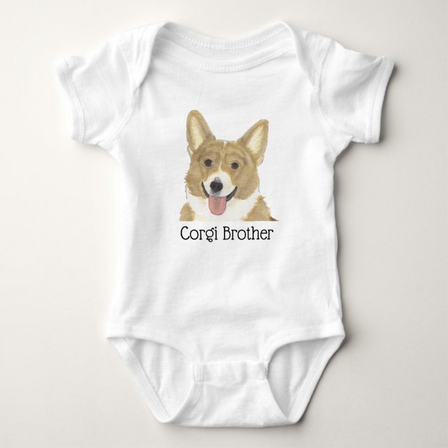 Body Corgi Chien Fawn Brun Clair Personnalisé (Devant)