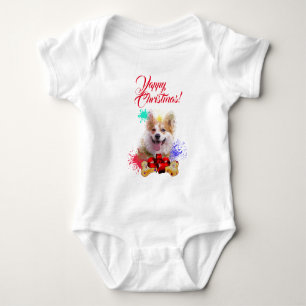 Body Corgi Chien Mignon Personnalisable Noël Yappy