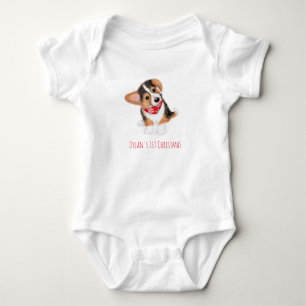 Body Corgi chiot bébé 1er costume de Noël