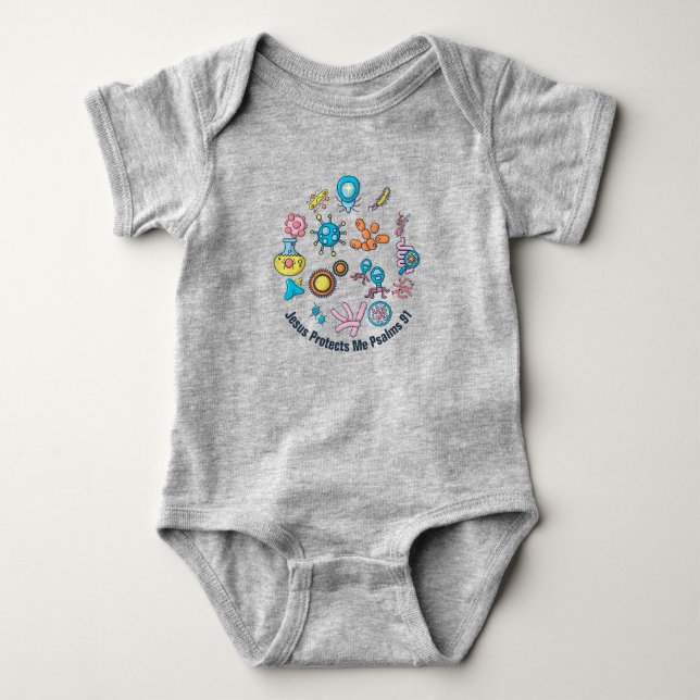 Body Coronavirus Baby Jersey Bodysuit (Devant)