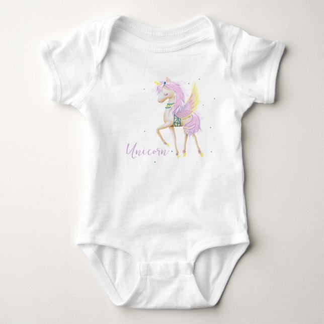 Body Costume avec une mignonne licorne. (Devant)