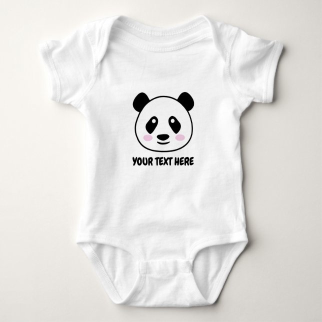 Body Costume bébé panda ours pour garçon ou fille (Devant)