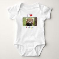 Costume bébé Panda rouge photo, animaux 0053.