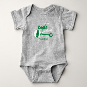Body Costume Bodysuit Green Plaid Rattle Eagle Baby