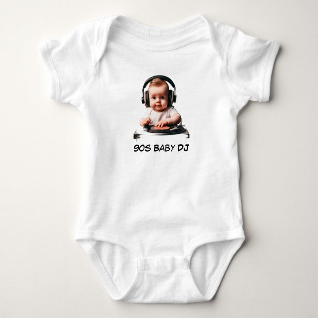 Body Costume corporel DJ bébé années 90 (Devant)