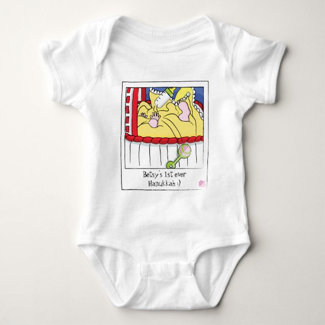 Body Costume corporel pour bébé/bébé avec hochet/rose (Devant)