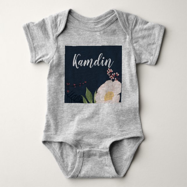 Body Costume corporel pour bébé personnalisé Cosmos ros (Devant)