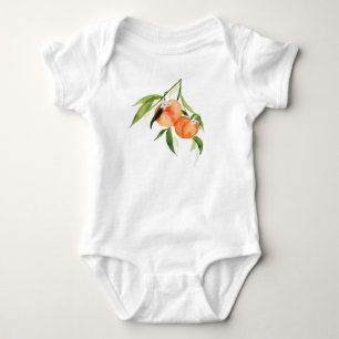 Body Costume de bébé à l'aquarelle de pêche sucrée