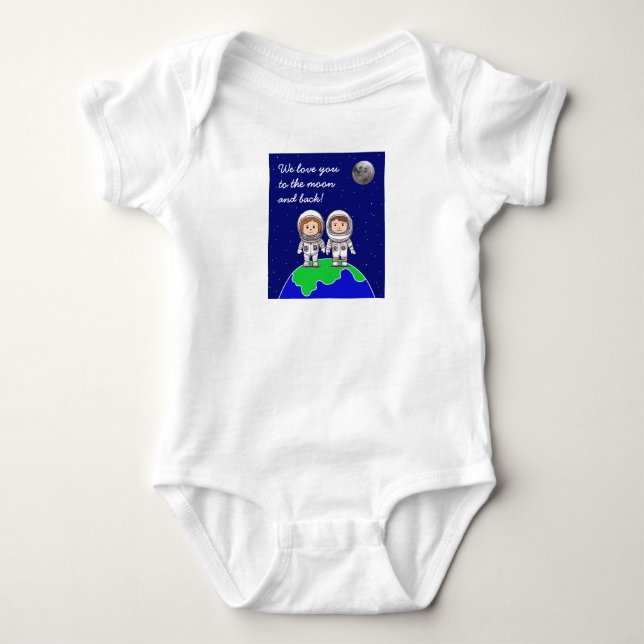 Body Costume de bébé avec astronautes parents par Jo Im (Devant)