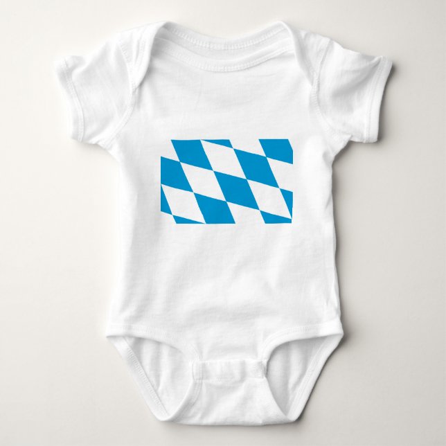 Body Costume de bébé avec drapeau de Bavière (Devant)