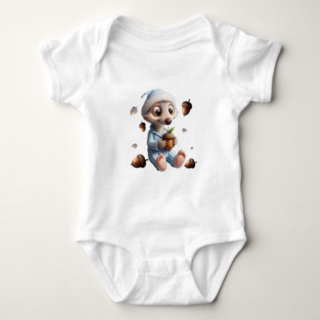 Body Costume de bébé avec écureuil (Devant)