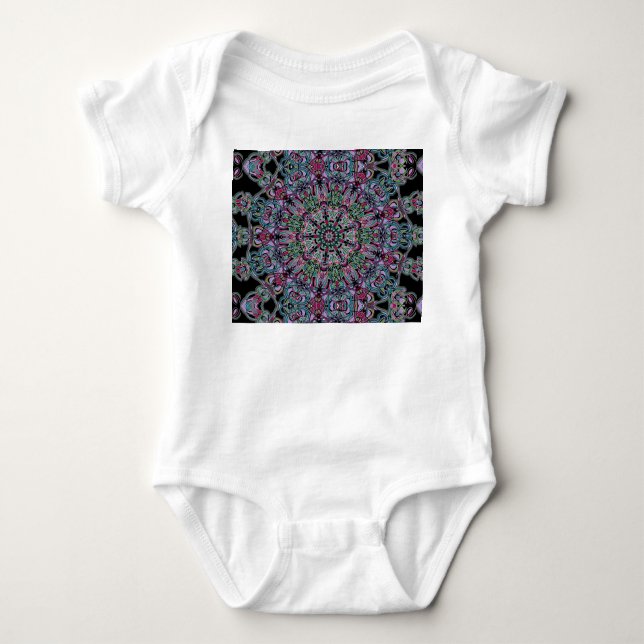 Body Costume de bébé avec mandala 2 (Devant)