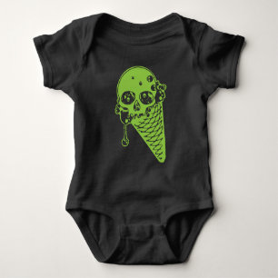 Body Costume de bébé Cone de crème glacée poison vert