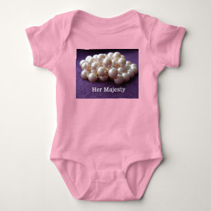 Body Costume de bébé fille perles de Sa Majesté