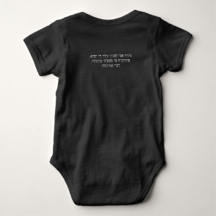 Body Costume de bébé noir Hébreu Prière du matin