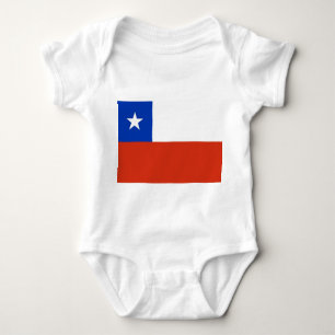 Body Costume de bébé patriotique avec drapeau Chili