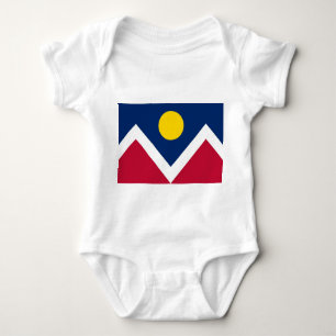 Body Costume de bébé patriotique avec drapeau de Denver
