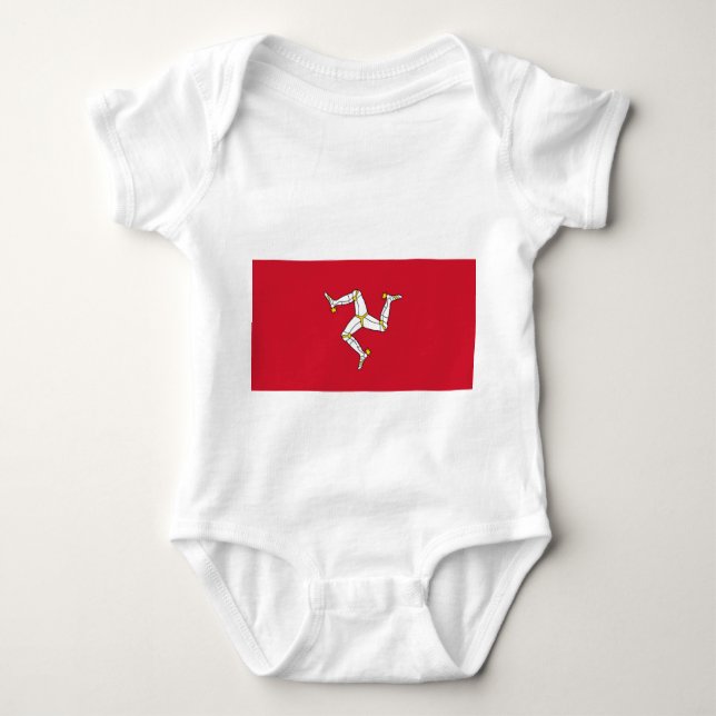 Body Costume de bébé patriotique avec drapeau de l'île  (Devant)
