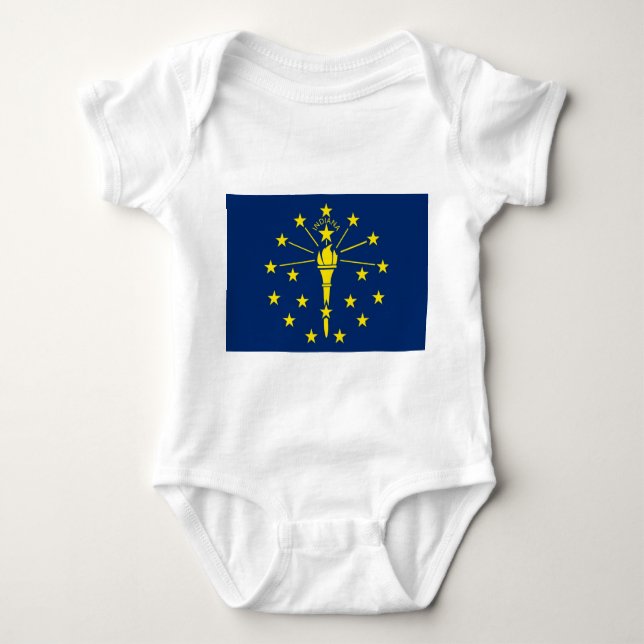 Body Costume de bébé patriotique avec drapeau de l'Indi (Devant)