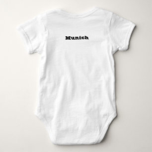 Body Costume de bébé patriotique avec drapeau de Munich