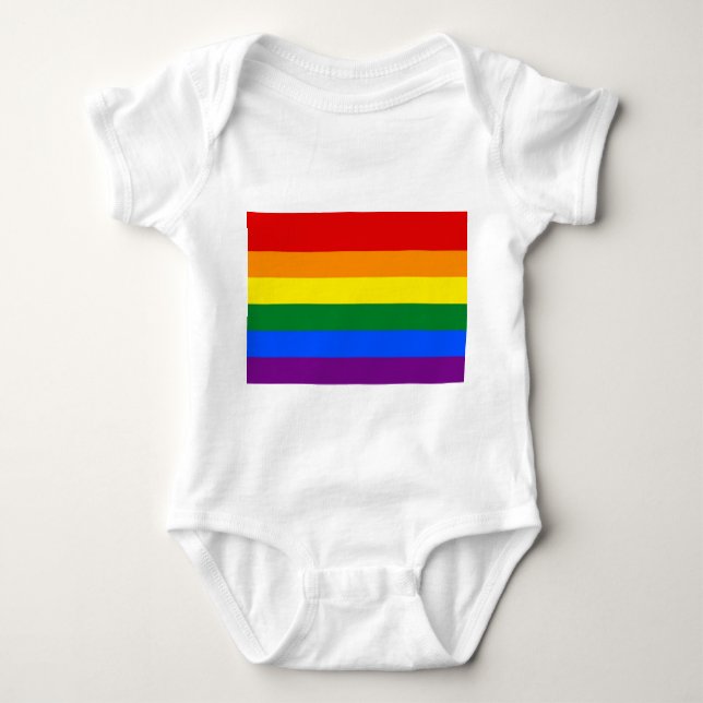 Body Costume de bébé patriotique avec drapeau de Pride  (Devant)