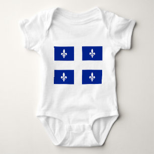 Body Costume de bébé patriotique avec drapeau du Québec