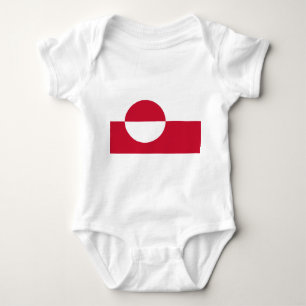 Body Costume de bébé patriotique avec drapeau Groenland