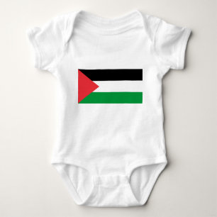 Body Costume de bébé patriotique avec drapeau Palestine