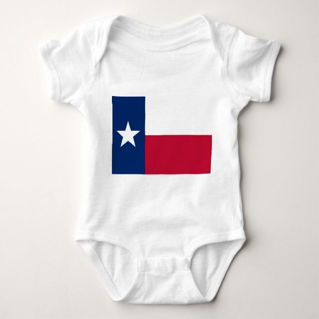 Body Costume de bébé patriotique avec drapeau Texas, US (Devant)