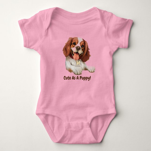 Body Costume de carrosserie Precious Puppy Baby One Pie (Devant)