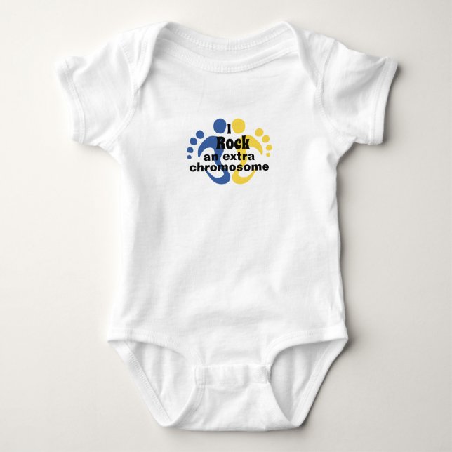 Body Costume de corps de bébé "je bascule un chromosome (Devant)