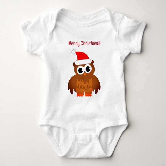 Body Costume de Noël bébé hibou Santa mignon (Devant)