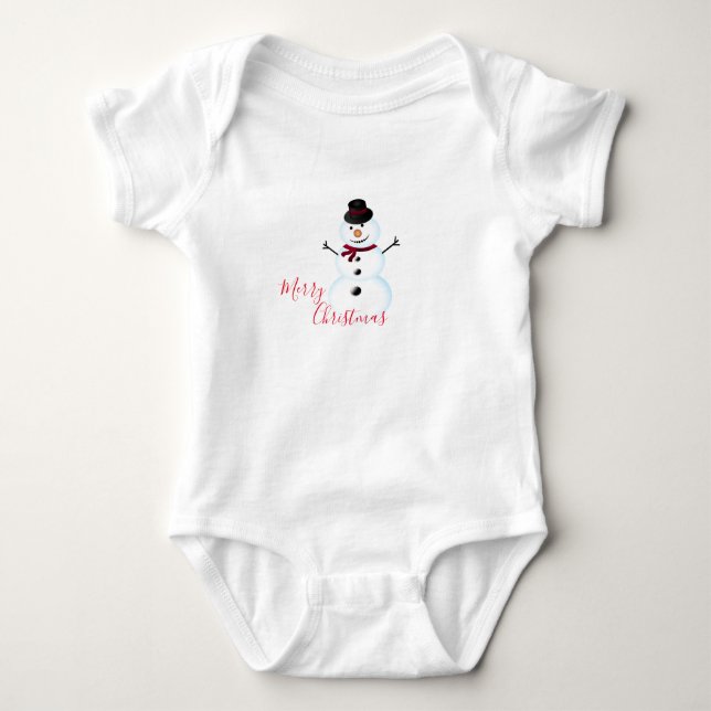 Body Costume de Noël pour bébé Jersey/Snowman (Devant)