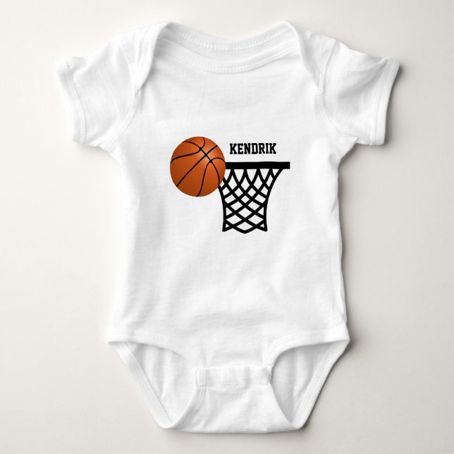 Body Costume personnalisé pour bébé de basket-ball (Devant)