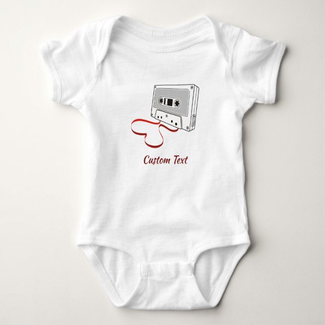 Body Costume pour bébé à cassette audio (Devant)