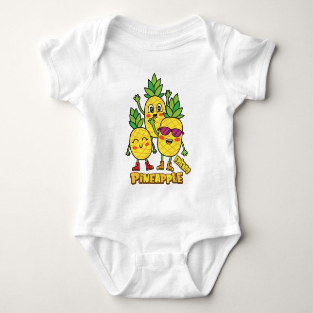 Body Costume pour bébé ananas (Devant)