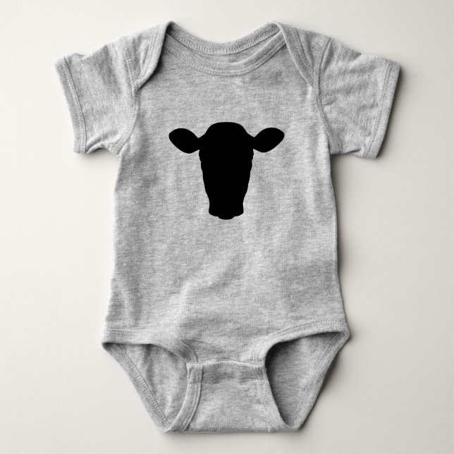 Body Costume pour bébé de la tête de vache (Devant)