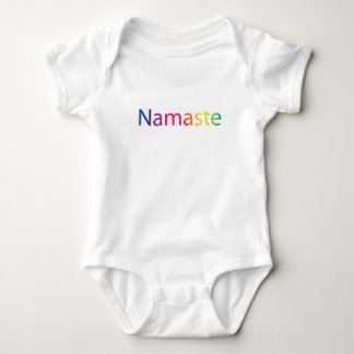 Body Coton organique Onsie de Namaste d'arc-en-ciel