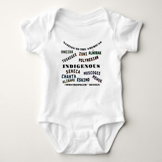 Body COTON—UNISEX NEWBORN to24MOIS/ NATIVE AMERICAN (Devant)