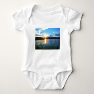 Body Coucher de soleil bleu sur le lac