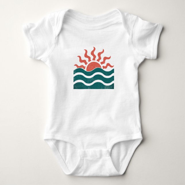 Body Coucher de soleil tropical de plage tendance moder (Devant)