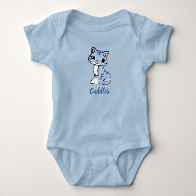 Body Coudou bleu en bodysuit pour bébé (Devant)